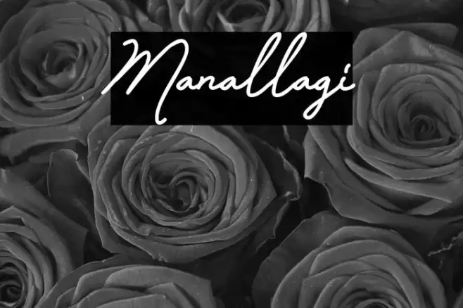 Manallagi Font examples