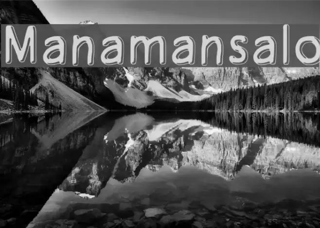 Manamansalo Font examples