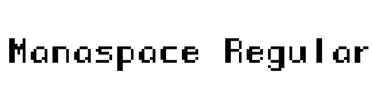 Manaspace Regular Шрифта