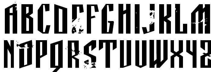 Manastirka punjeno Font LOWERCASE
