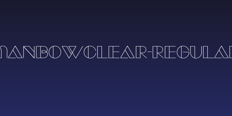 ManbowClear-Regular Social Header