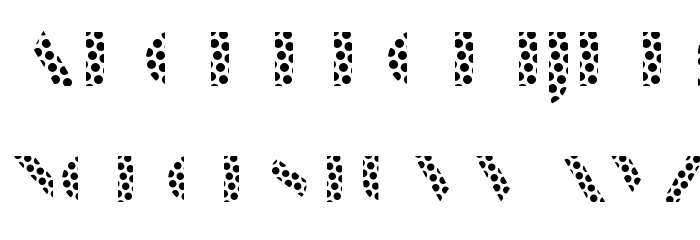 ManbowDots-Regular Font LOWERCASE