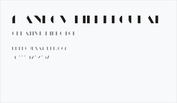 ManbowFill-Regular Business Card