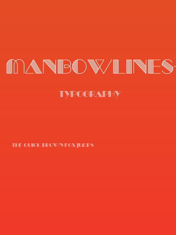 ManbowLines-Regular Poster