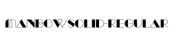 ManbowSolid-Regular  baixar fontes gratis