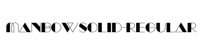 ManbowSolid-Regular  baixar fontes gratis