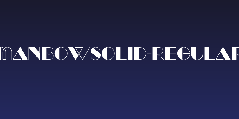 ManbowSolid-Regular Social Header