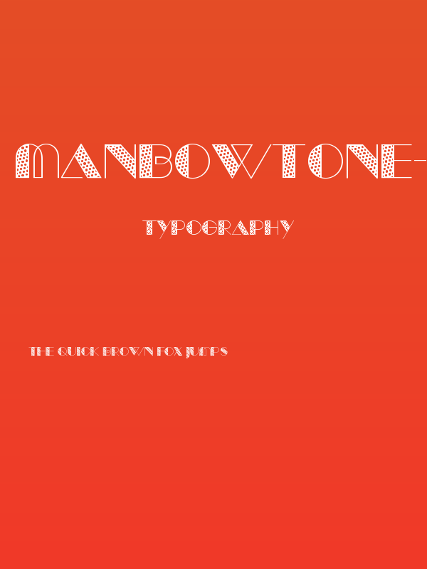 ManbowTone-Regular Poster