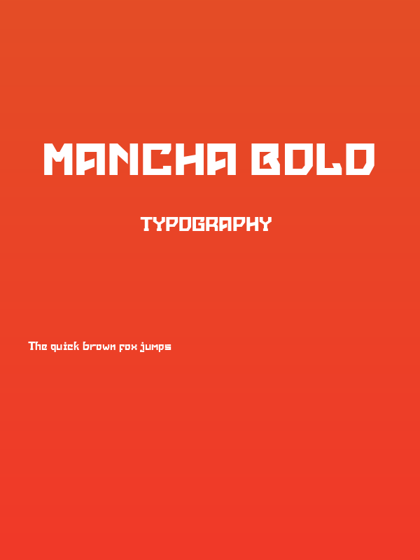 Mancha Bold Poster