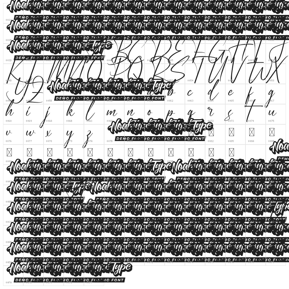 Manchester Park Demo Character Map