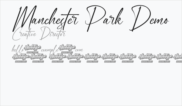 Manchester Park Demo Business Card
