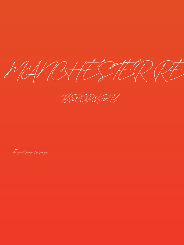 Manchester Regular Poster