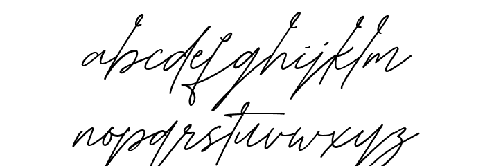 Manchester Regular Font LOWERCASE