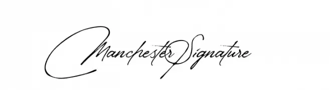 Manchester Signature  les polices de caractères gratuit tlcharger