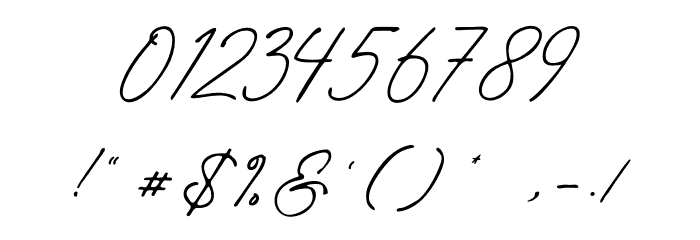 Manchester Signature Font OTHER CHARS