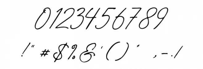 Manchester Signature Font OTHER CHARS