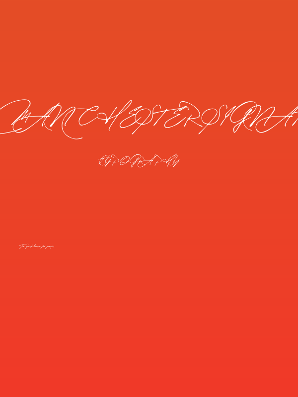 Manchester Signature Poster