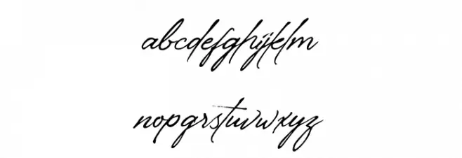 Manchester Signature Caratteri MINUSCOLO