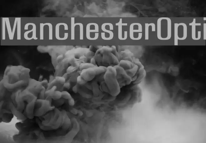 ManchesterOpti Font examples