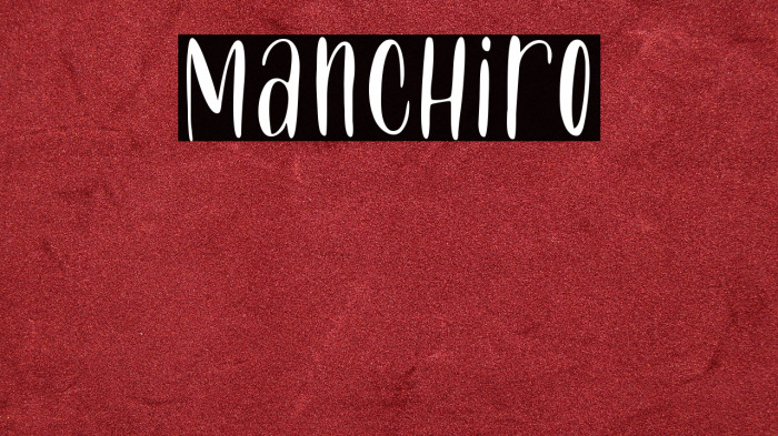 Manchiro Example 1