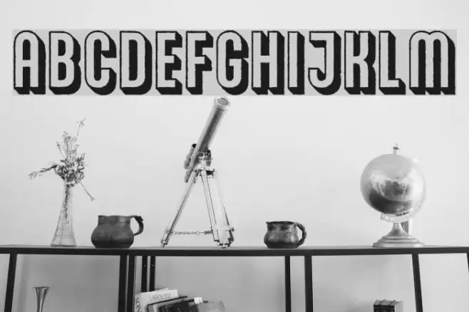 Mancunia-Outline Font examples