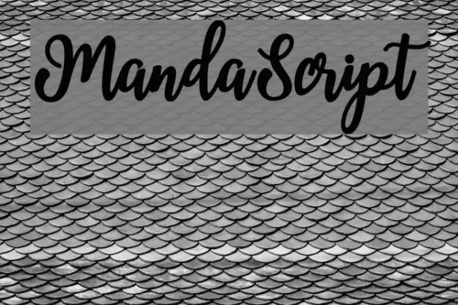 MandaScript Font examples