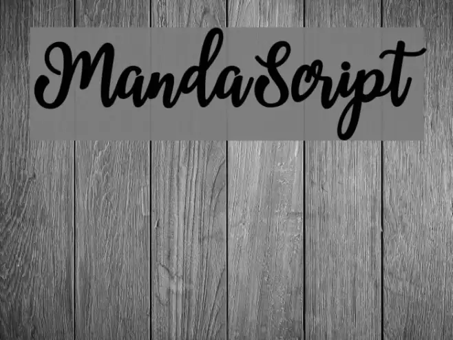 MandaScript Font examples