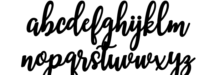 MandaScript Font LOWERCASE