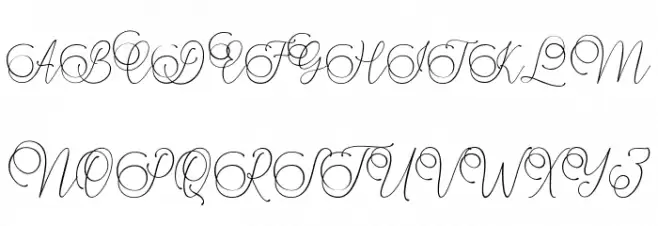 Mandailing 字体 大写