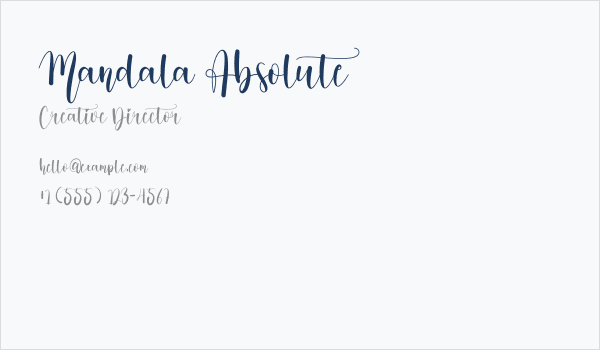 Mandala Absolute Business Card