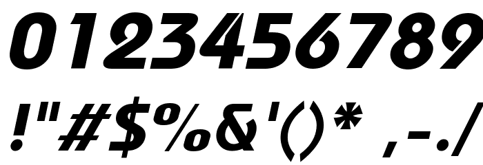 Mandala Bold Italic Font OTHER CHARS