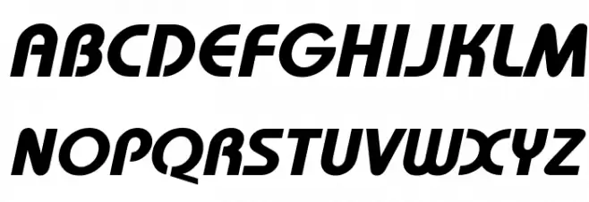 Mandala Bold Italic Caratteri MAIUSCOLE