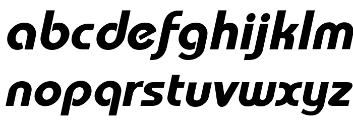 Mandala Bold Italic Font LOWERCASE