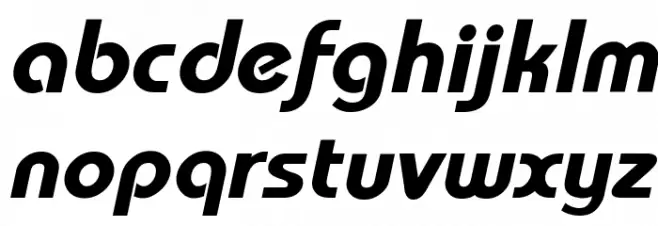 Mandala Bold Italic फ़ॉन्ट लोअरकेस