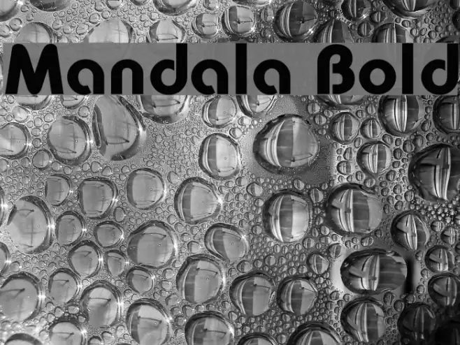 Mandala Bold Font examples