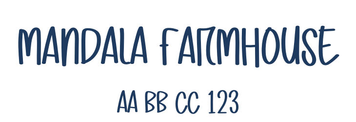 Mandala Farmhouse Font Preview