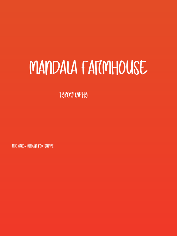 Mandala Farmhouse Poster