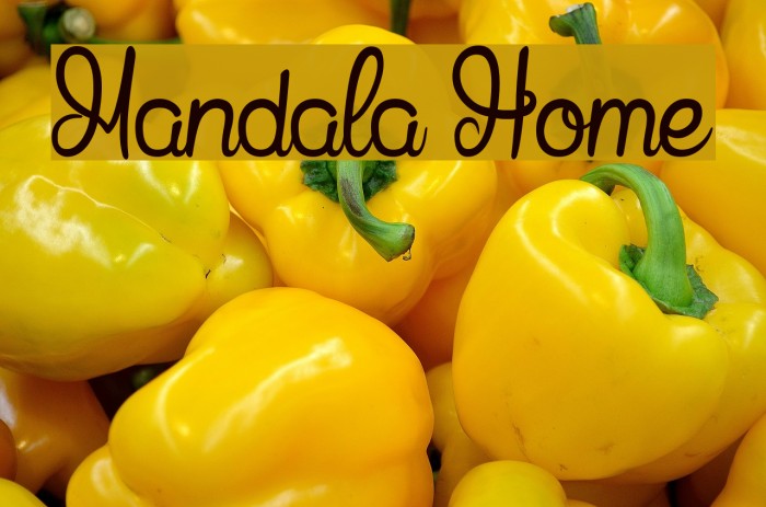 Mandala Home Font examples