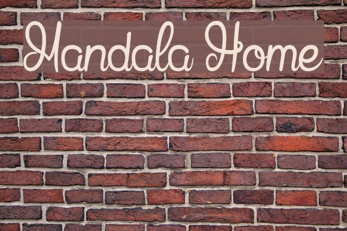 Mandala Home Font examples
