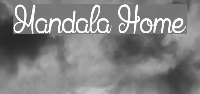 Mandala Home Font examples