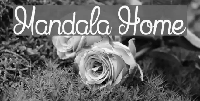 Mandala Home Font examples