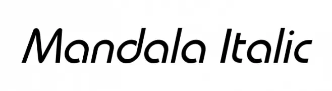 Mandala Italic 