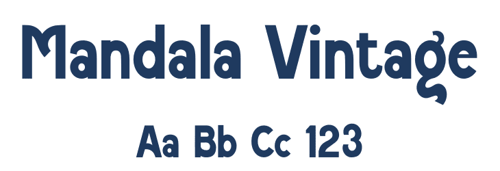 Mandala Vintage Font Preview