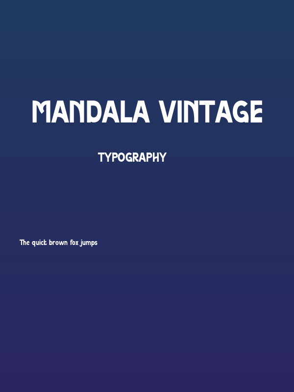 Mandala Vintage Poster