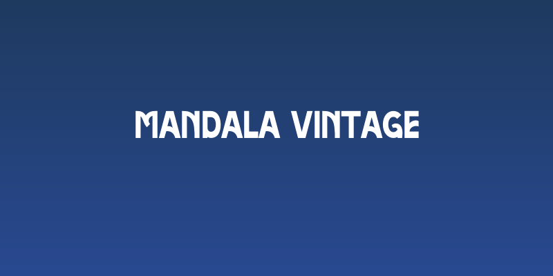 Mandala Vintage Social Header