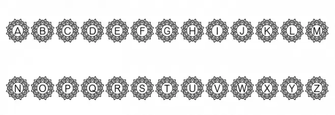 Mandala_Mono 字体 大写
