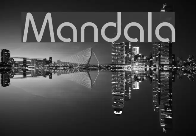 Mandala フォント examples