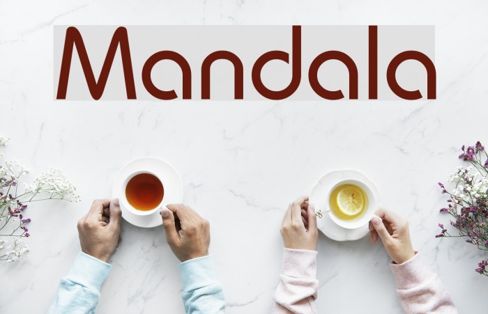 Mandala Font examples