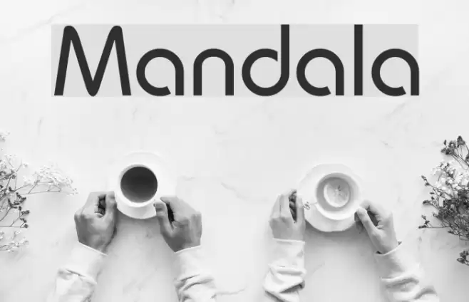Mandala フォント examples