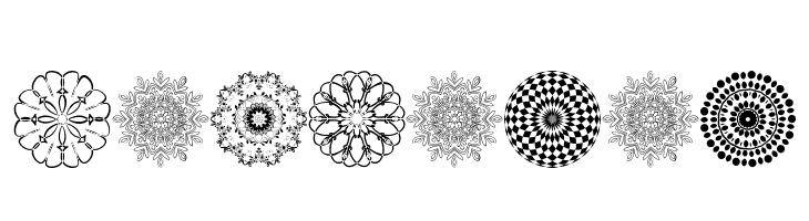 Mandalas  नि: शुल्क फ़ॉन्ट्स डाउनलोड
